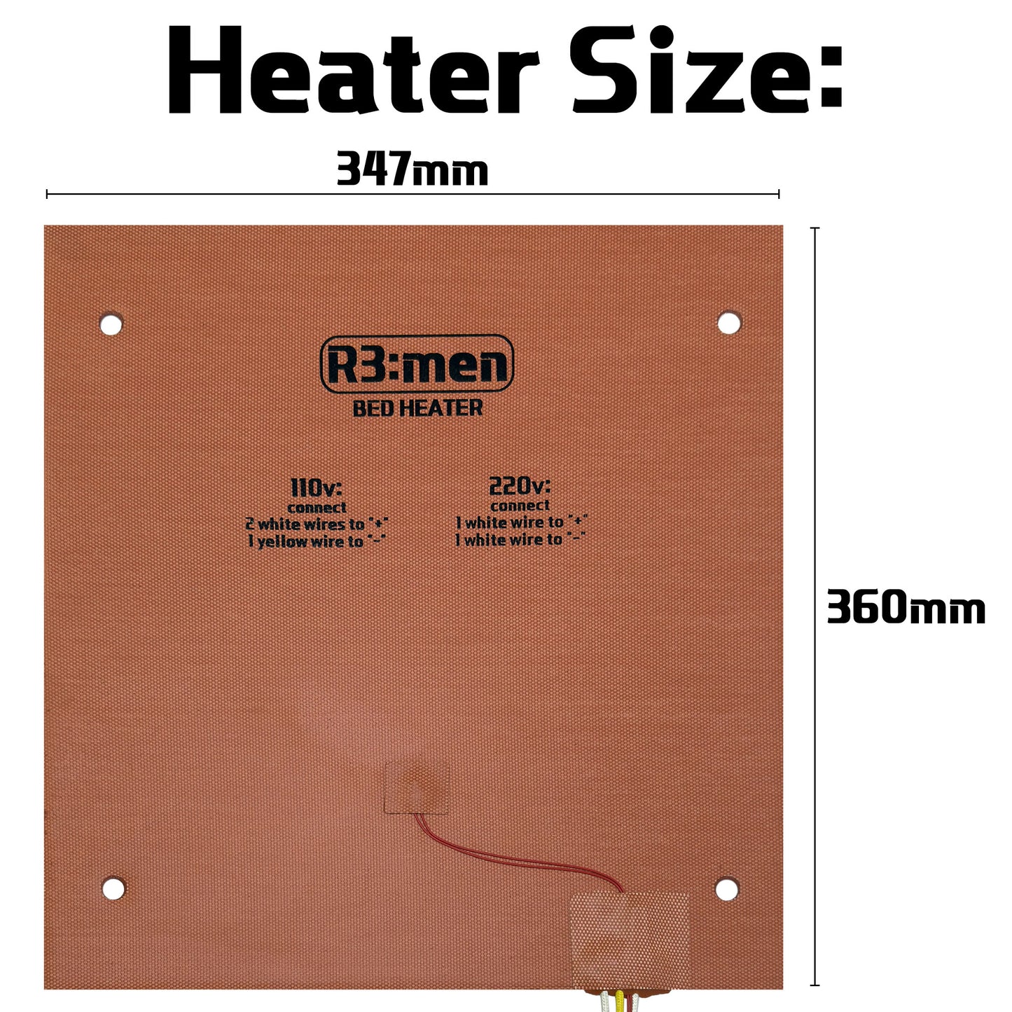1000W AC Bed Heater For Creality K2 Plus