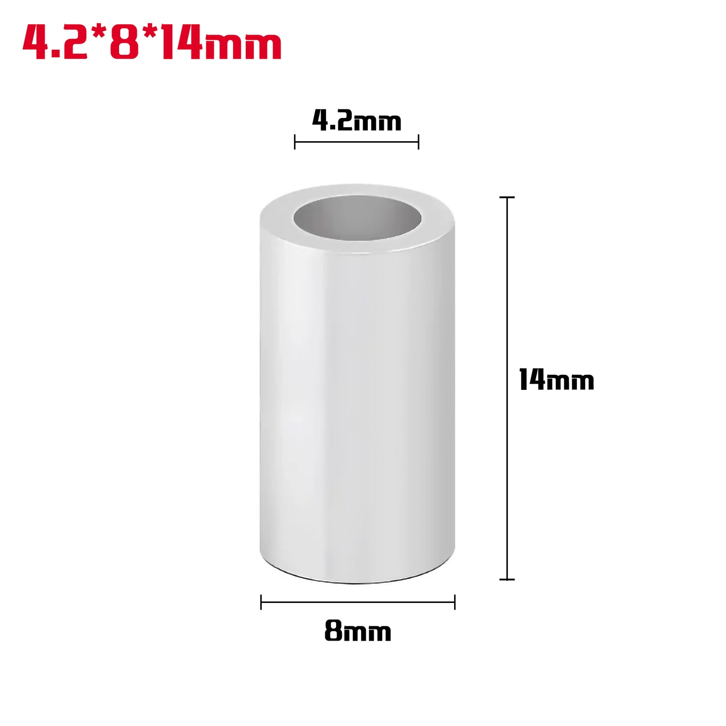 Rigid Aluminum Alloy Spacers For 3D Printers