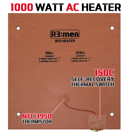 1000W AC Bed Heater For Creality K2 Plus