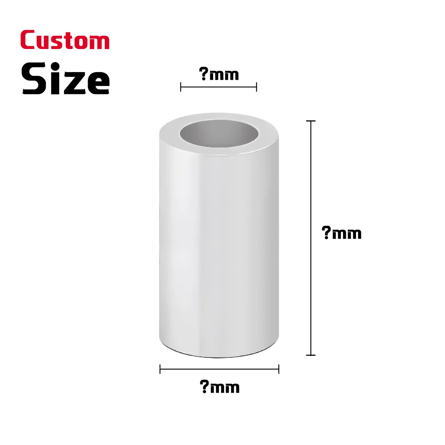 Rigid Aluminum Alloy Spacers For 3D Printers